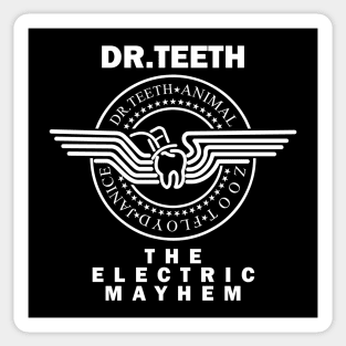 Dr Teeth and The Electric Mayhem old school - white Sticker